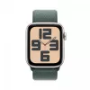 Apple Watch SE GPS 44 mm Starlight Alumīnija Korpuss ar Lake Green Sport Loop Siksniņu
