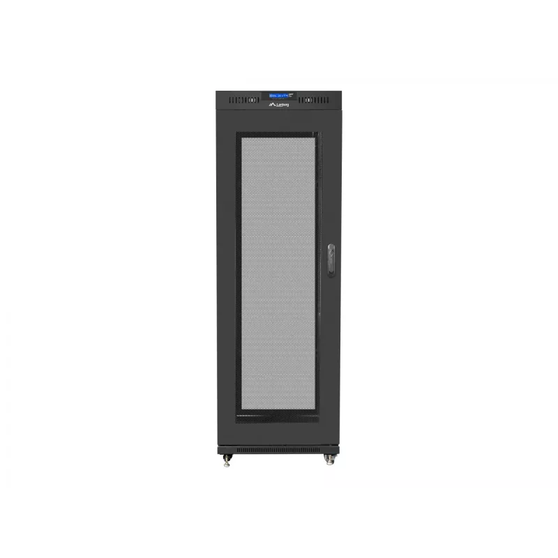 Rack skapis LANBERG FF01-6837-23BL 37U brīvstāvošs 1900×600×800 mm IP20 melns
