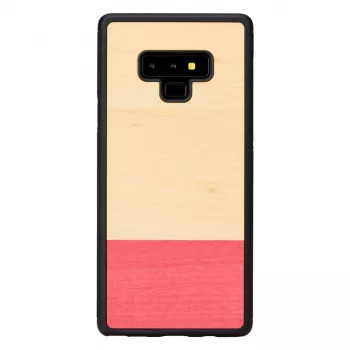 Aizsargmaciņš no koka un polikarbonāta Samsung Galaxy Note 9 — melns, nesakrītošs dizains