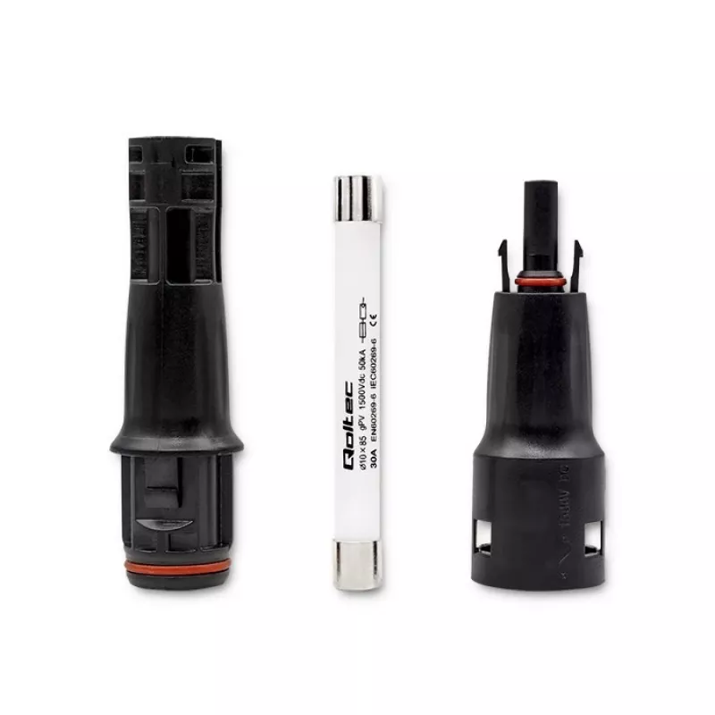 Saules paneļu savienotājs QOLTEC MC4 1500V 30A – āra fotoelementu kabeļa savienotājs