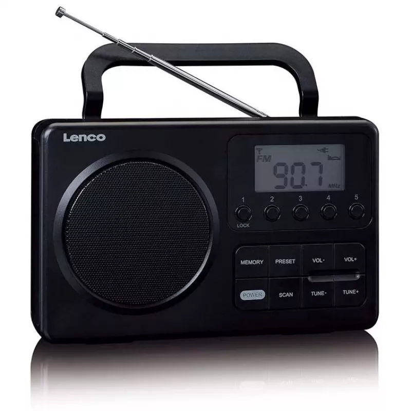 Lenco MPR-035BK radio uztvērējs, melns