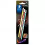 Staedtler 181-HBBK3 Grafīta zīmulis HB daudzkrāsains, 3 gab.