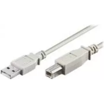 wentronic USB kabelis - USB (vīriešu) uz USB Type B (vīriešu) - 1,8m - Pelēks (68712)