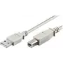 wentronic USB kabelis - USB (vīriešu) uz USB Type B (vīriešu) - 1,8m - Pelēks (68712)