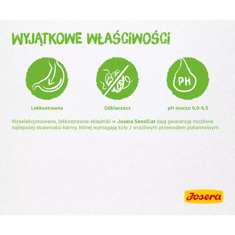Josera SensiCat sausā barība kaķiem 2 kg Pieaugušie Aknas