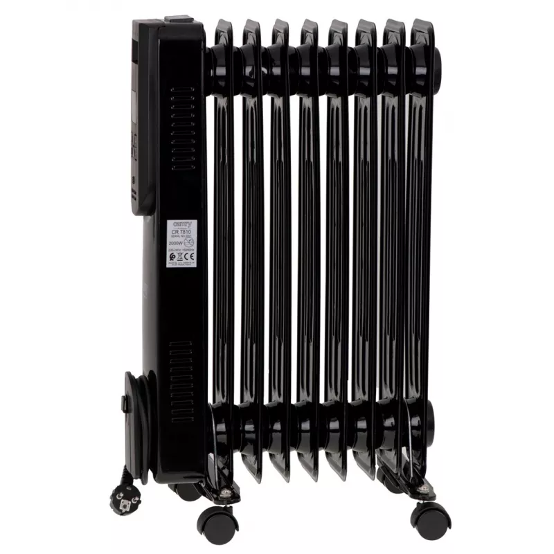 Camry CR 7810 eļļas radiators 2000 W, 3 jaudas līmeņi, melns