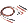 VOLTCRAFT VC801 Test vads [Spraudnis 4 mm - Testa zonde] 1.5 m Melns-Sarkans 1 gab.