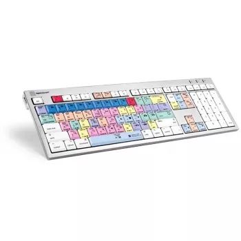 Tastatūra Logickeyboard LKB-PPROCC-CWMU-FR Office USB AZERTY Franču Balta