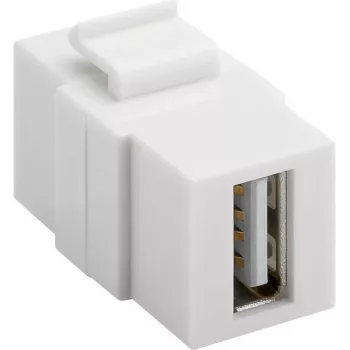 Goobay 79909 - Plakans USB A pagarinātājs, balts, USB A sievišķais uz USB A sievišķo (79909)