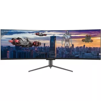 LC-Power LC-M49-DQHD-120-C-Q LED displejs 124,5 cm (49 inch) 5120 x 1440 pikseļi UltraWide Quad HD QLED Melns
