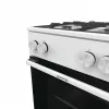 Brīvi stāvoša gāzes plīts ar cepeškrāsni Gorenje GG5A10WFFM — 4 degļu virsma, 70 L cepeškrāsns, emaljēta virsma, balta