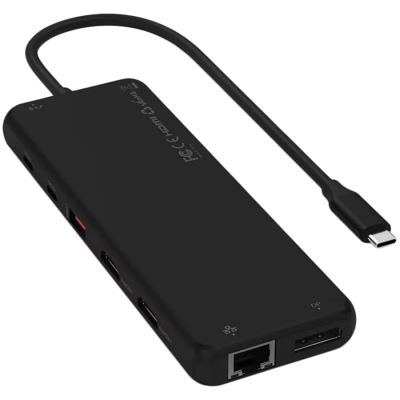 Satechi ST-P3D13K 13-in-1 USB-C daudzportu adapteris ar trīs displeju atbalstu