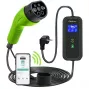 Qoltec Mobile EV Car Charger Adjustable 2in1 Type2 | 3.5kW | 230V | Wi-Fi | LCD | Portatīvs | Wallbox | 5m
