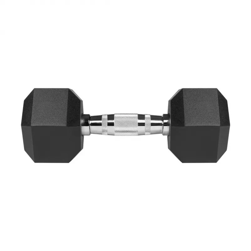 REBEL ACTIVE Gumijotie čuguna hanteles 2x8 kg