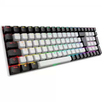 Sharkoon SKILLER SGK50 S2 balts DE izkārtojums Gateron Yellow - tastatūra