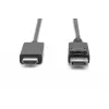 Adaptera kabelis DisplayPort 1.2 ar fiksatoru 4K 60Hz UHD DP/HDMI A M/M melns 2 m