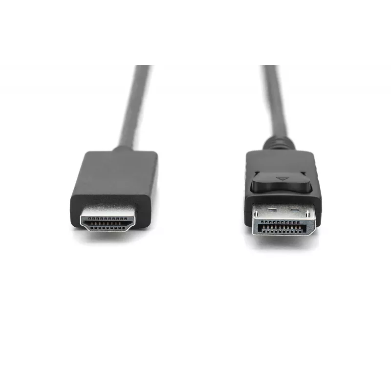 Adaptera kabelis DisplayPort 1.2 ar fiksatoru 4K 60Hz UHD DP/HDMI A M/M melns 2 m