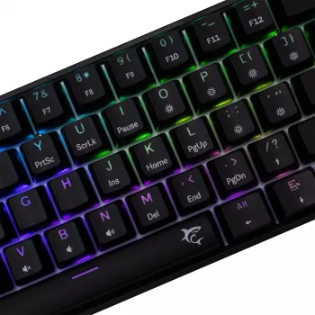 Mehāniskā tastatūra White Shark Shinobi-2 Blue Switch Melna US izkārtojums