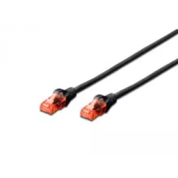 DIGITUS DK-1612-005/BL Tīkla kabelis Melns 0,5 m Cat6 U/UTP (UTP)