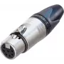 Neutrik XLR savienotāja ligzda, taisna, 7 polu, sudraba NC7FXX 1 gab.