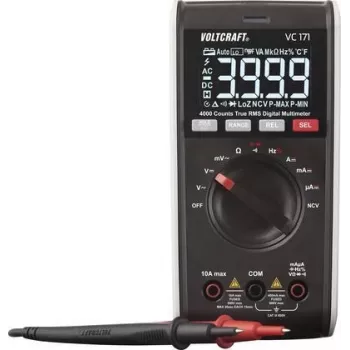 VOLTCRAFT VC171 rokas multimetrs digitālais CAT III 600 V Displejs (Counts): 4000 (VC-12232390)