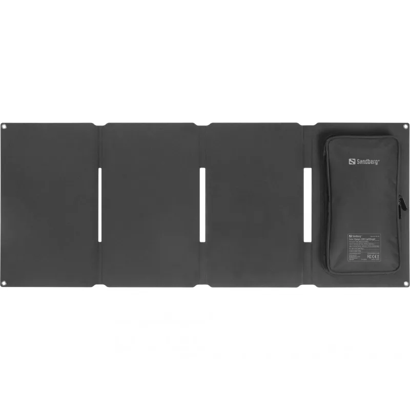 Saules lādētājs SANDBERG 421-20 40W viegls – pārnēsājams saules panelis, 40 W jauda