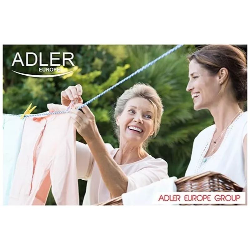 Adler AD 8051 veļas mašīna, augšējā ielāde, 3 kg, balta/zila