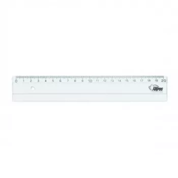 Lineāls Forpus, plastmasas, caurspīdīgs, 20cm 1225-020
