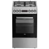 Gāzes-elektriskā plīts BEKO FSM52330DX 5 degļi 60 cm, Energoklase A