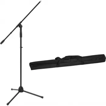 Mikrofona statīvs Omnitronic MS-2A ar šarnīrveida sviru, melns