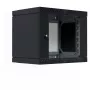 EFB Elektronik 19 Wandgehäuse X-Rack mit Glastür 400-600mm schwarz - Wandgehäuse (WGX-0906TS.G1)