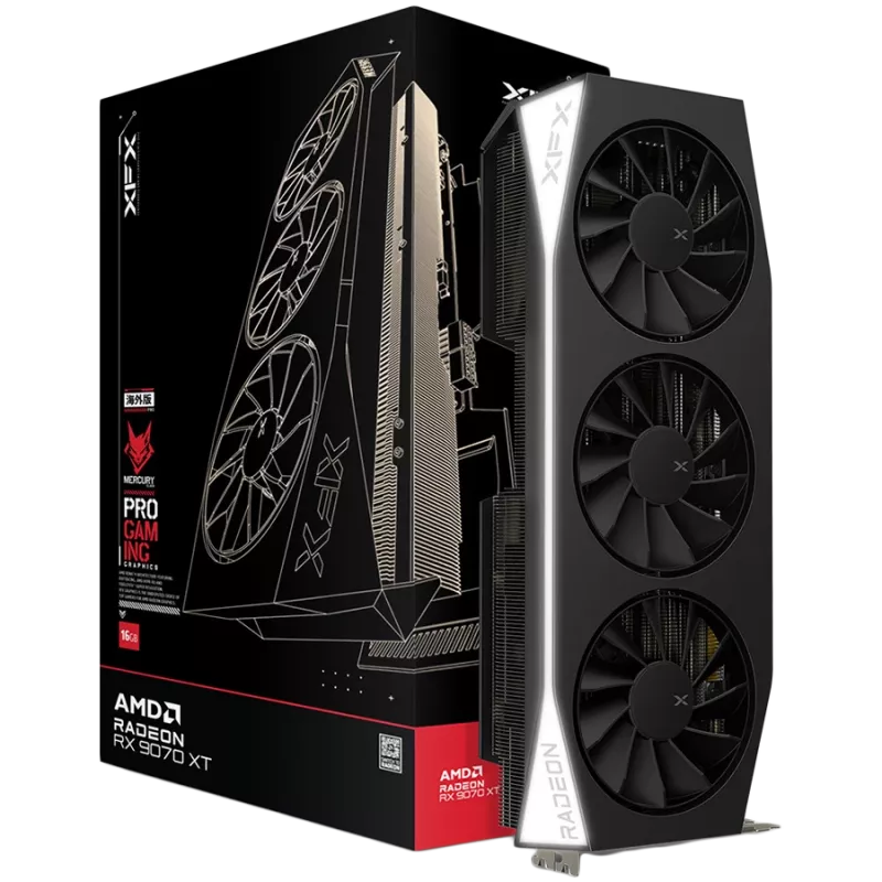 XFX Mercury Radeon RX 9070 XT Gaming Edition 16GB GDDR6 Grafiskā karte