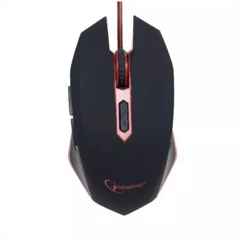 GEMBIRD MUSG-001-R sarkanā spēļu optiskā USB pele