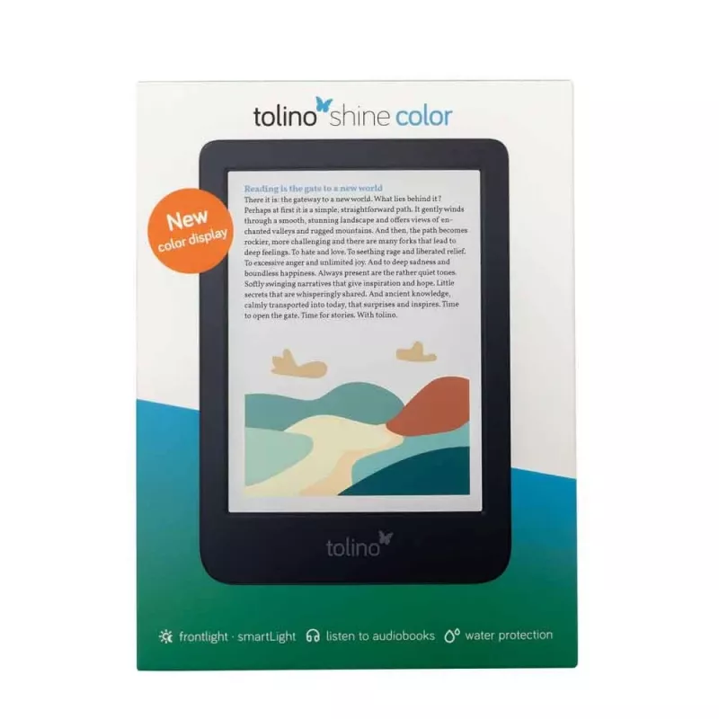 Tolino shine color e-grāmatu lasītājs ar skārienekrānu 16 GB Wi-Fi Melns