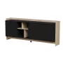 Cama PORTO 3D kumode 190x38x77 ozols/melns