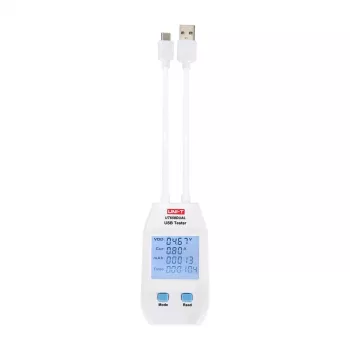 USB-A / USB-C Testeris UNI-T UT658DUAL — QC 3.0 & 4.0 atbalsts, mēra 0–99999 mAh