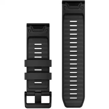 Garmin QuickFit 010-13393-02 Melna silikona siksniņa 26 mm