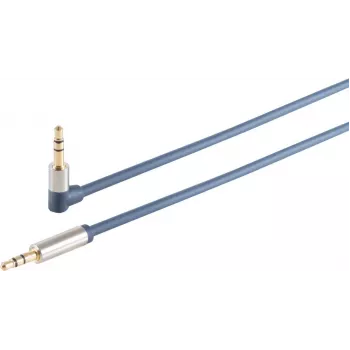 3,5 mm audio kabelis ShiverPeaks 30821-MHQ hromēts metāls slims line 0,75 m