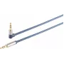 3,5 mm audio kabelis ShiverPeaks 30821-MHQ hromēts metāls slims line 0,75 m
