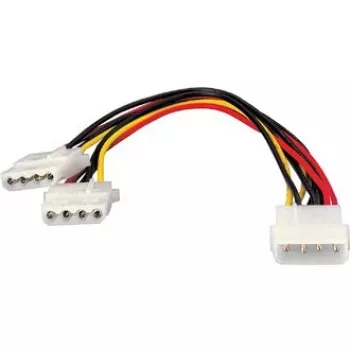 Equip iekšējais barošanas kabelis, Molex (4-pin) — 2 x Molex (4-pin), 0.2 m