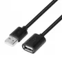 Pagarinātājs USB AM-AF 1,8 m melns