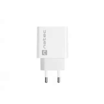 Ātrs lādētājs USB-C NATEC RIBERA 12V 20W Quick Charge 3.0 Balts
