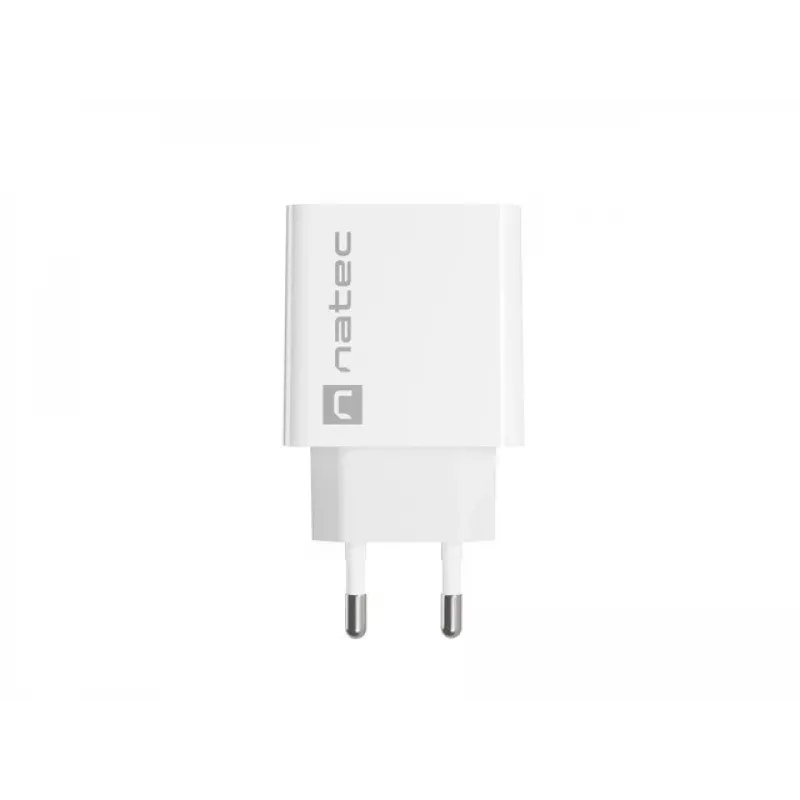 Ātrs lādētājs USB-C NATEC RIBERA 12V 20W Quick Charge 3.0 Balts