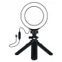 LED gredzena gaisma 12cm ar statīvu līdz 14.5cm, USB