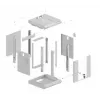 Sienas stiprinājuma skapis Lanberg WF11-3304-10S 4U Pelēks 30 kg