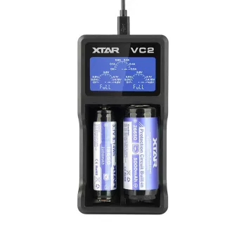 XTAR VC2 Mājsaimniecības akumulatoru lādētājs ar USB