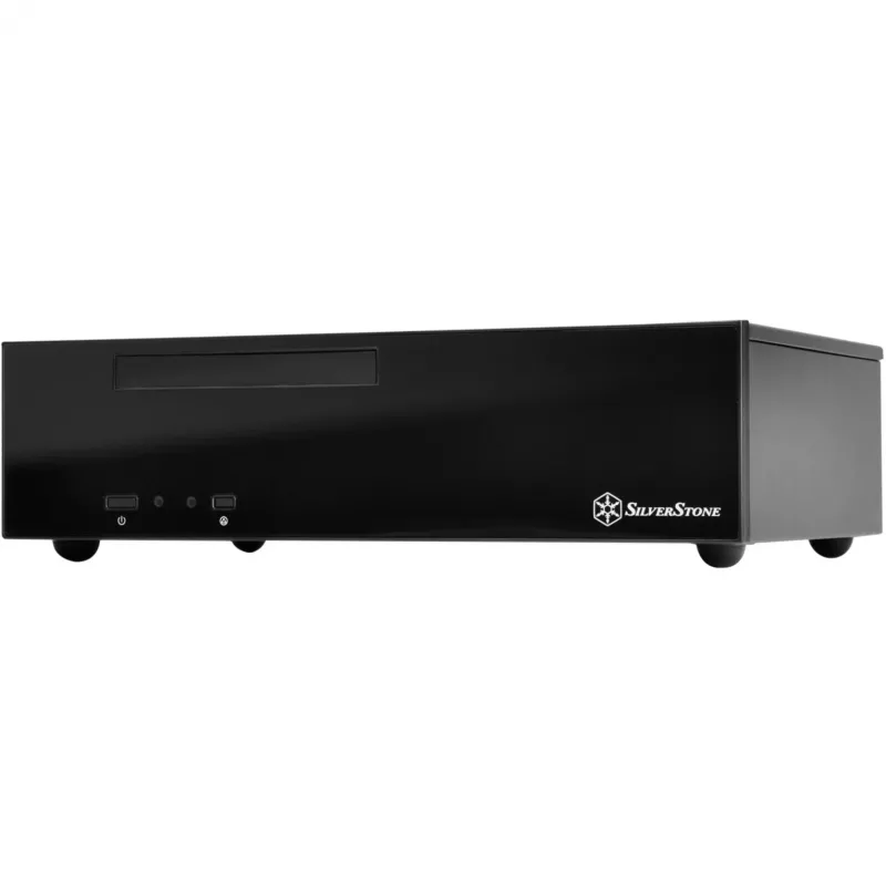 SilverStone MILO ML09 – galddators – Mini-ITX – bez barošanas bloka (SFX12V) – melns – USB/Audio (SST-ML09B)