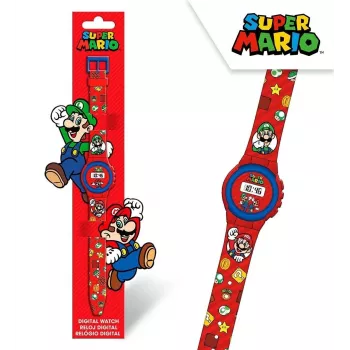 Bērnu rokas pulkstenis Kids Euroswan Super Mario GSM4234 — analogais/digitālais pulkstenis