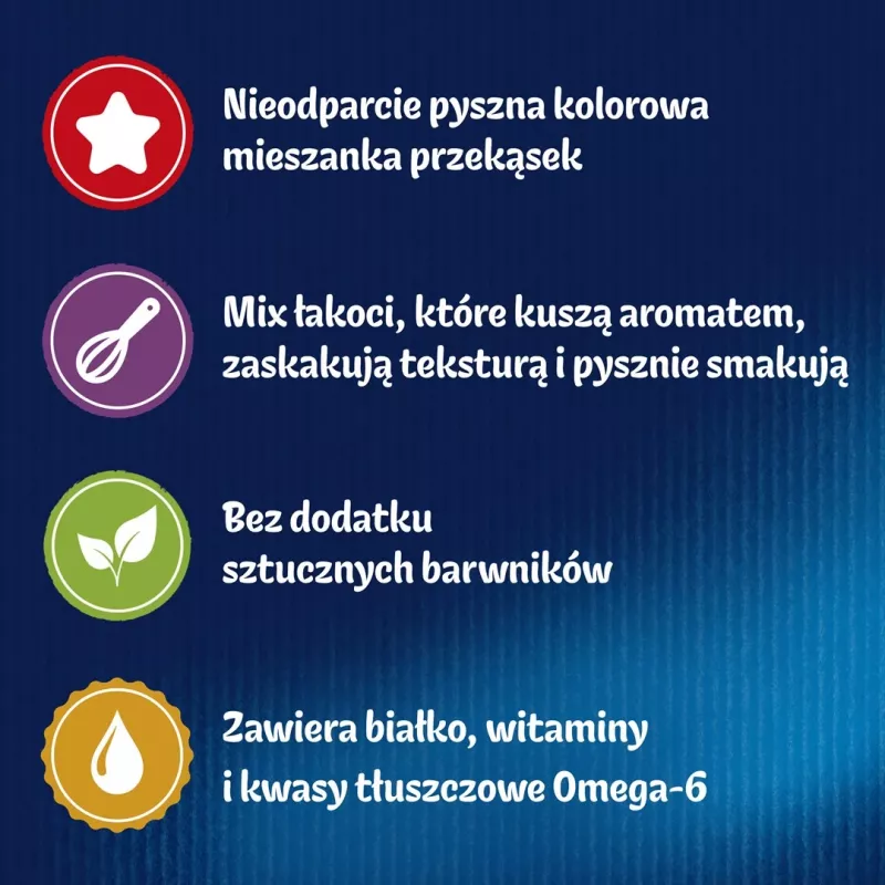 Felix Party Mix Ocean Mix kaķu gardumi 60 g — kārsums pieaugušiem kaķiem