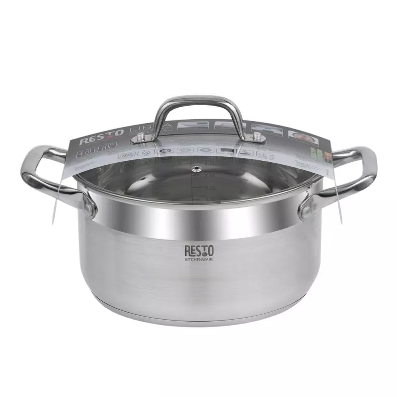 Resto Kitchenware Libra 4.6 L apaļš nerūsējošā tērauda katls